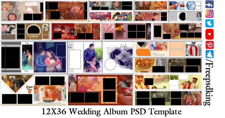 wedding album templates psd free download 20x30
