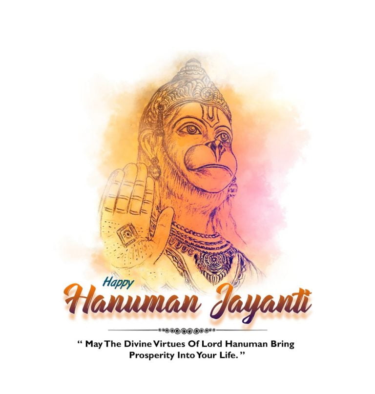 Happy Hanuman Jayanti Full HD Banner & Poster Design Free Download