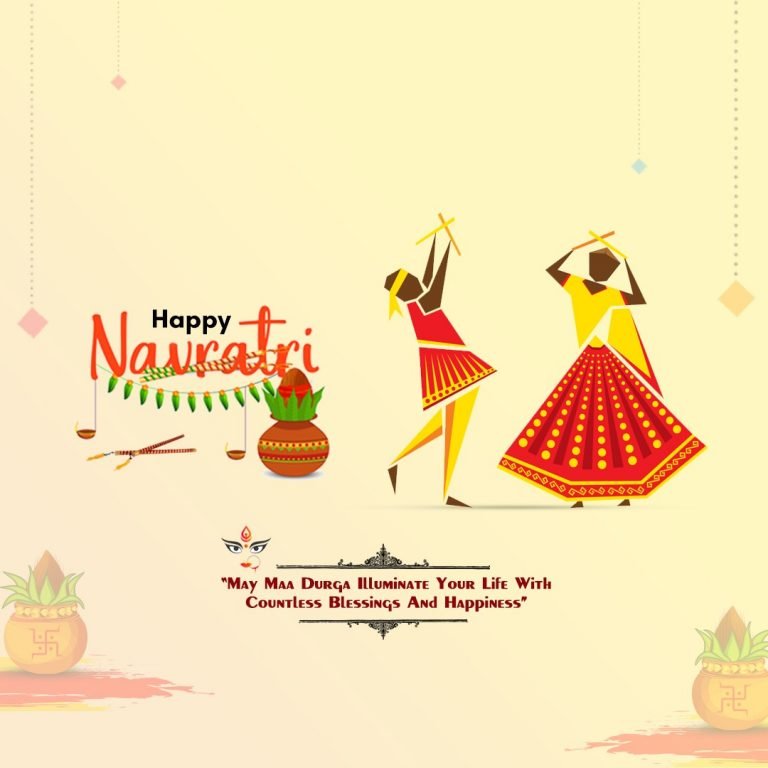 Happy Navratri Free PSD Template | Navratri Banner-Poster Design (2021)