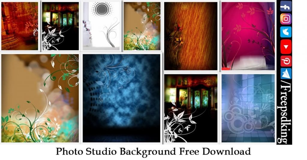 digital studio background psd file free download