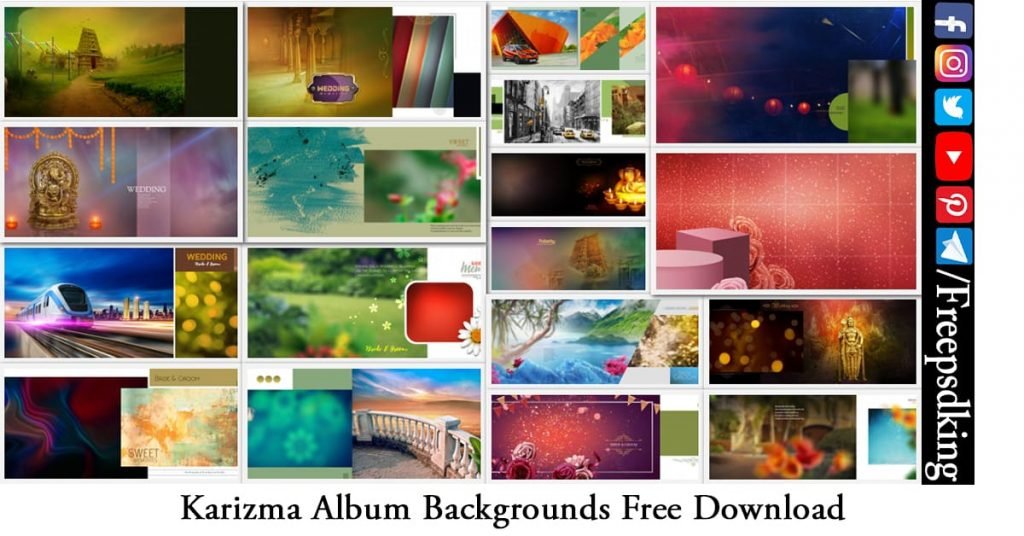 Karizma Album Backgrounds Free Download | 12X36 PSD Background