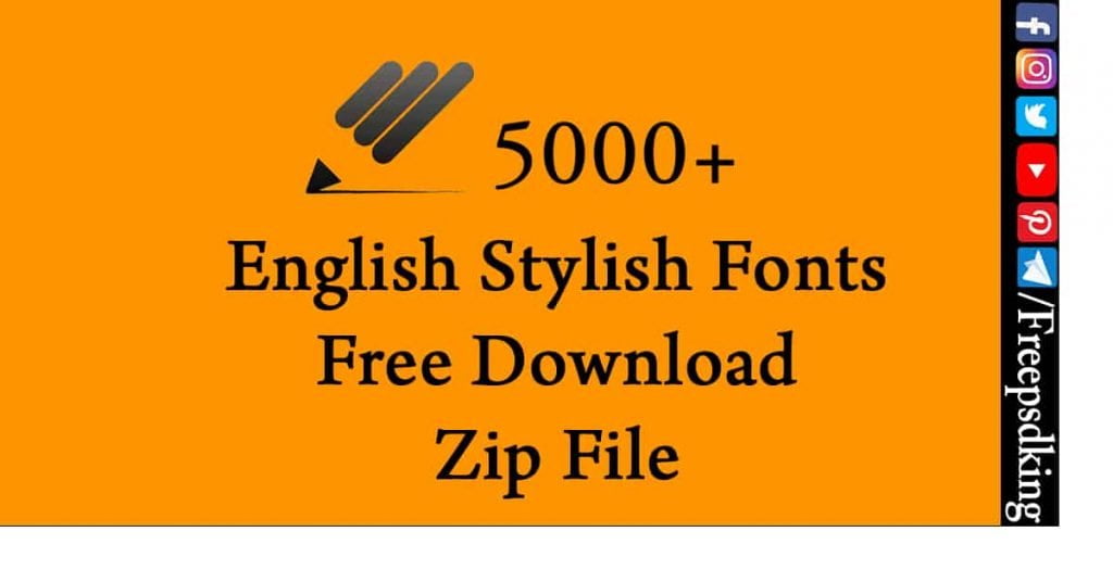 English Fonts Free Download Zip