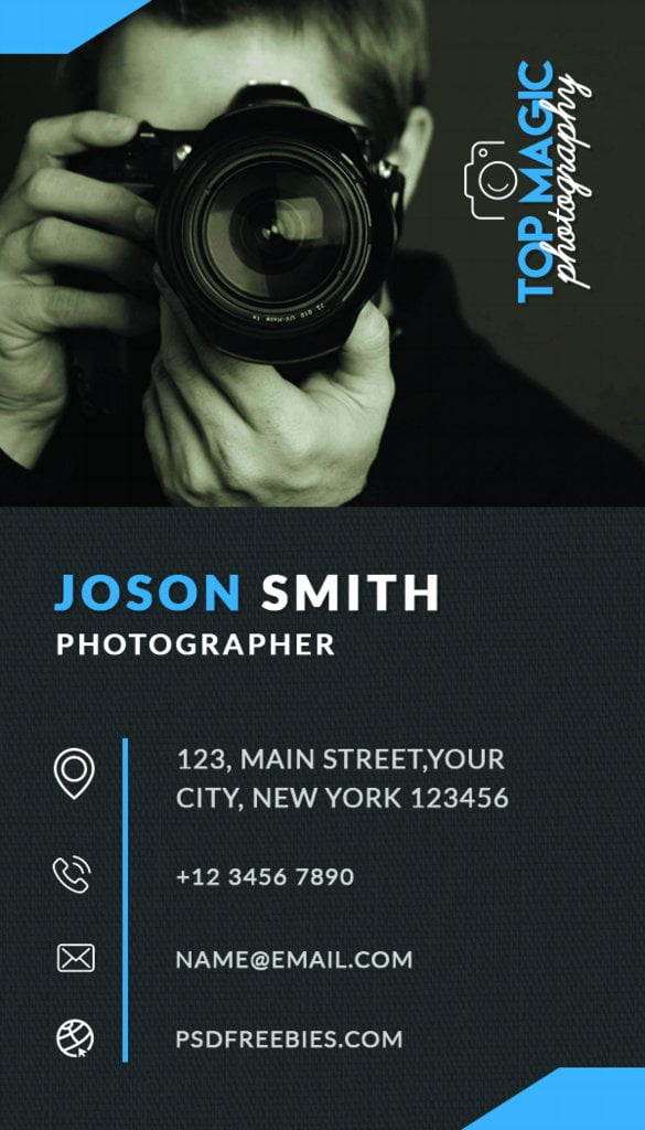 20 Creative Photography Visiting Card Design Free Download