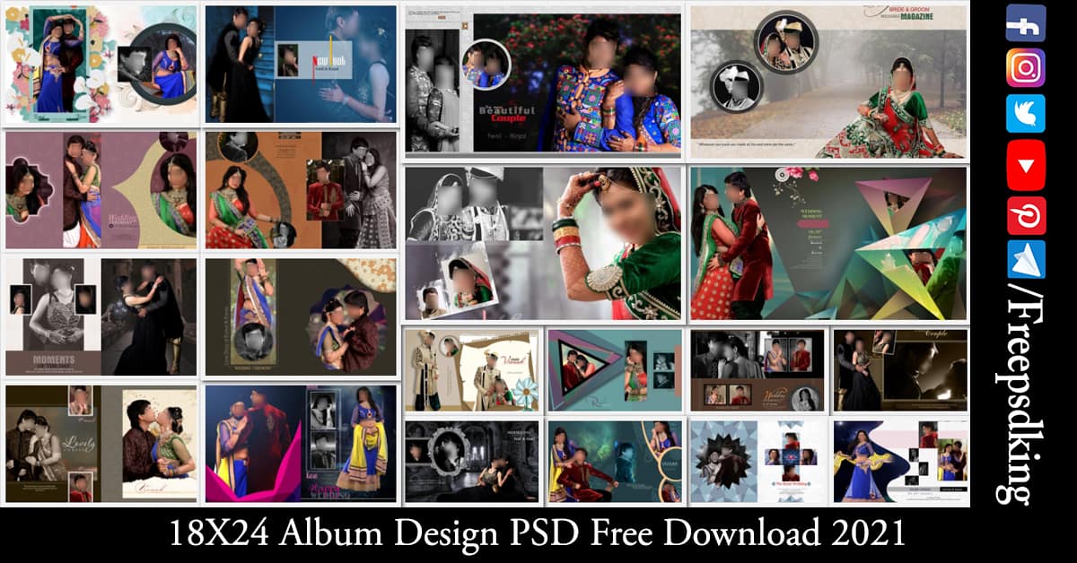 18X24 Album Design PSD Free Download (2021) 