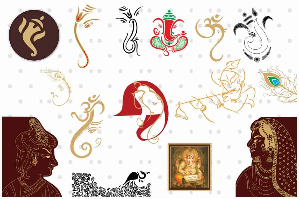free indian wedding clipart images