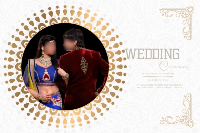 Front Cover Indian Wedding Album Cover Design Free Download