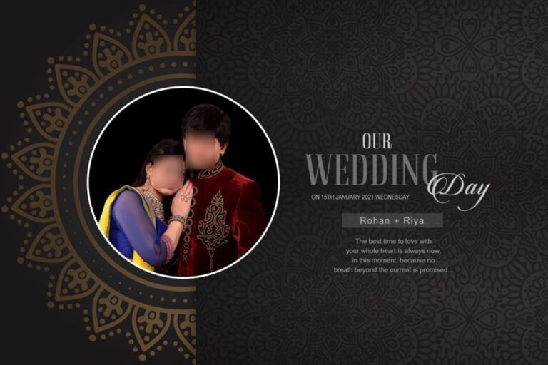 Front Cover Indian Wedding Album Cover Design Free Download