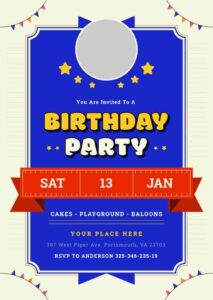 Birthday Invitation Card for Adults Free Download - Freepsdking.com