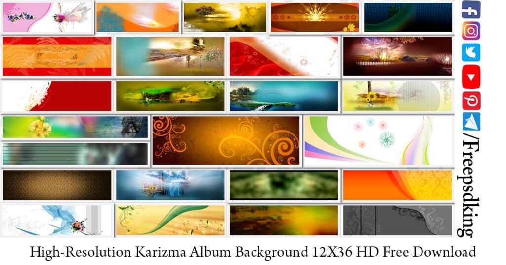 High-Resolution Karizma Album Background 12X36 HD Free Download