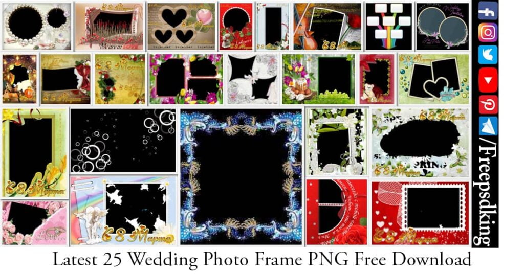 Wedding Photo Frame PNG Free Download 
