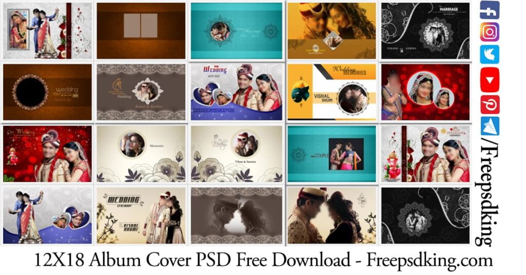 12X18 Album Cover PSD Free Download 