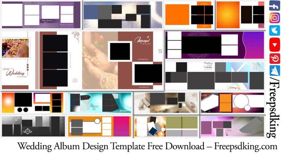 Wedding Album Design Template Free Download - Freepsdking.com