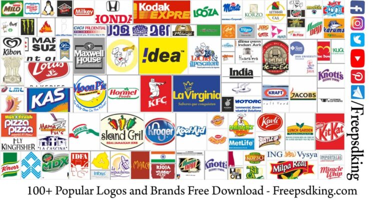 Popular Logos and Brands Free Download - Freepsdking.com