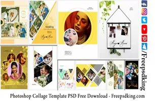 Photoshop Collage Template PSD Free Download