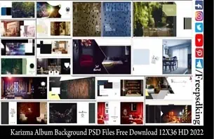 Karizma Album Background PSD Files Free Download 12X36 HD 2022