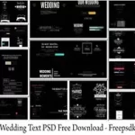 Wedding Text PSD Free Download