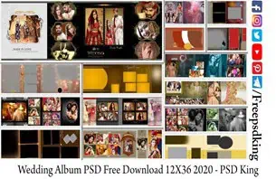 Wedding Album PSD Free Download 12X36 2020