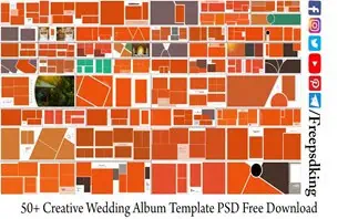 Wedding Album Template PSD Free Download