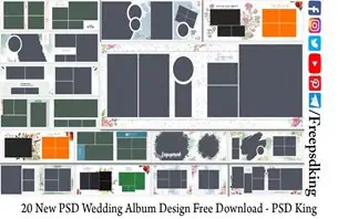 PSD Wedding Album Design