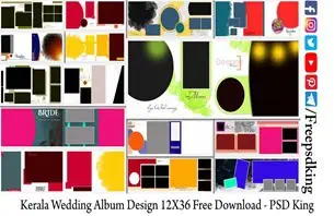 Kerala Wedding Album Design 12X36