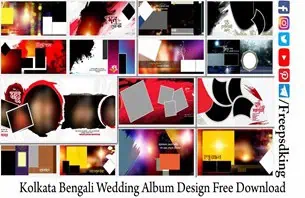 Kolkata Bengali Wedding Album Design Free Download