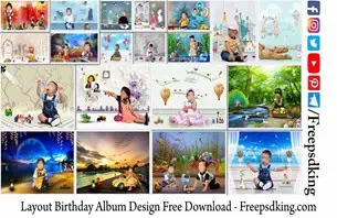 Layout Birthday Album Design