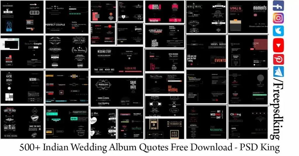 500+ Indian Wedding Album Quotes Free Download - Psd King